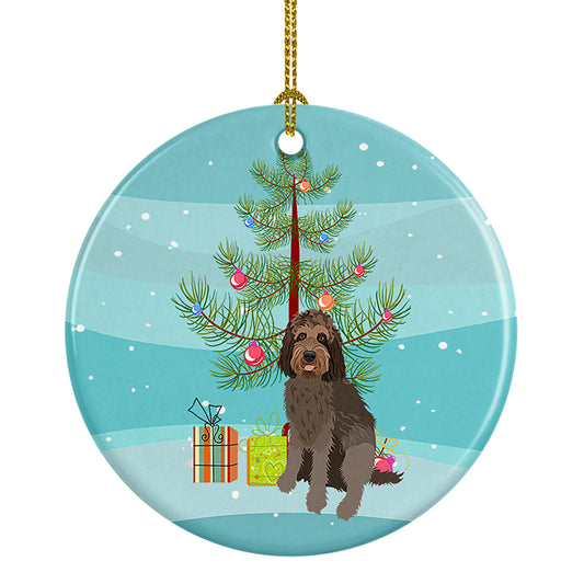 Buy this Doodle Tricolor #3 Christmas Ceramic Ornament