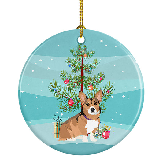 Buy this Pembroke Welsh Corgi Sable and White Christmas Ceramic Ornament