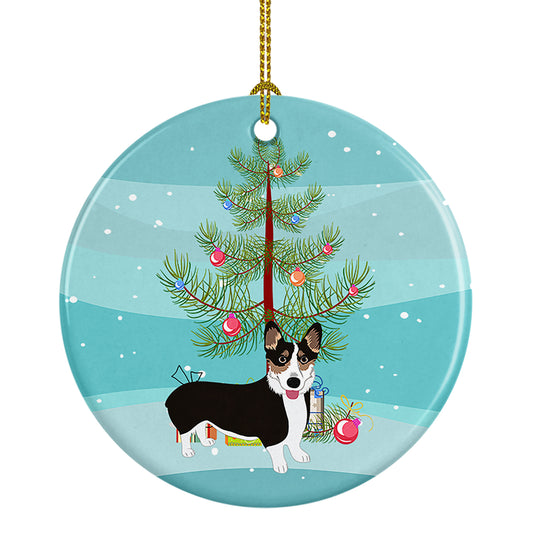 Buy this Pembroke Welsh Corgi Tricolor Black-Headed #2 Christmas Ceramic Ornament