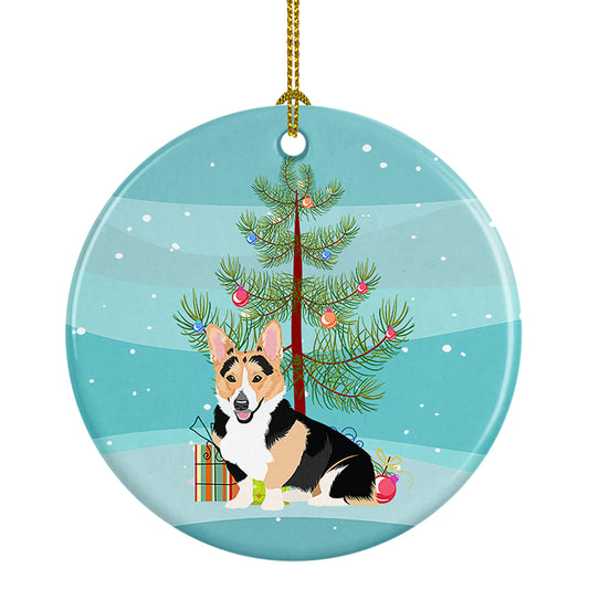 Buy this Pembroke Welsh Corgi Tricolor Red-Headed Christmas Ceramic Ornament