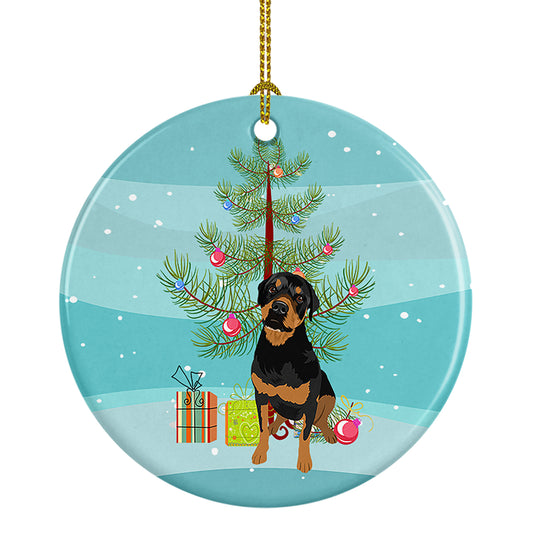 Buy this Rottweiler Black and Rust Christmas Ceramic Ornament