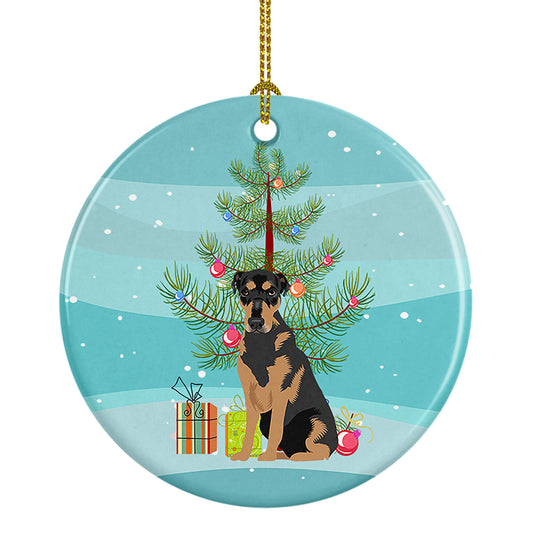 Buy this Rottweiler Black and Tan #2 Christmas Ceramic Ornament