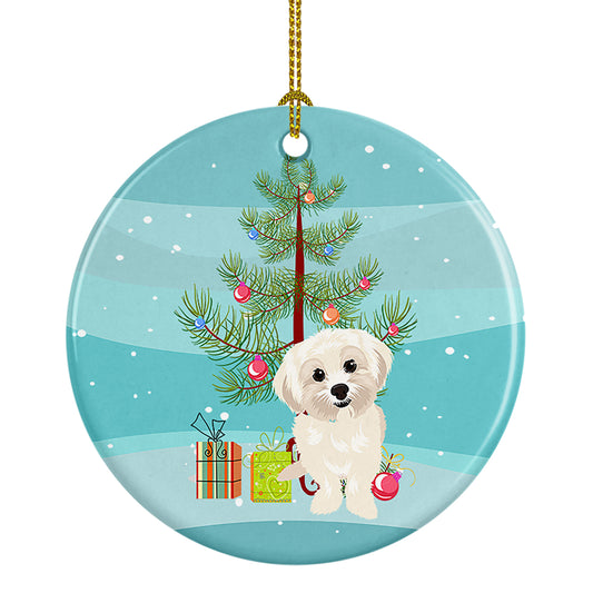 Buy this Shih-Tzu Gold #4 Christmas Ceramic Ornament