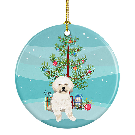 Buy this Shih-Tzu Gold #5 Christmas Ceramic Ornament