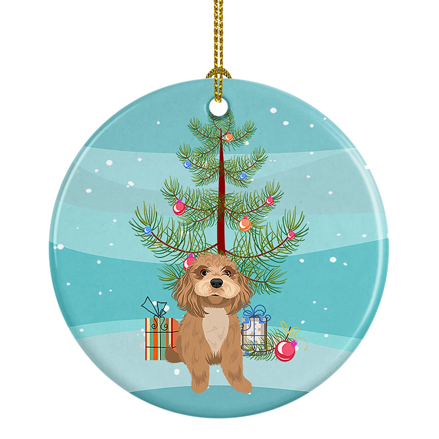 Buy this Shih-Tzu Red Christmas Ceramic Ornament