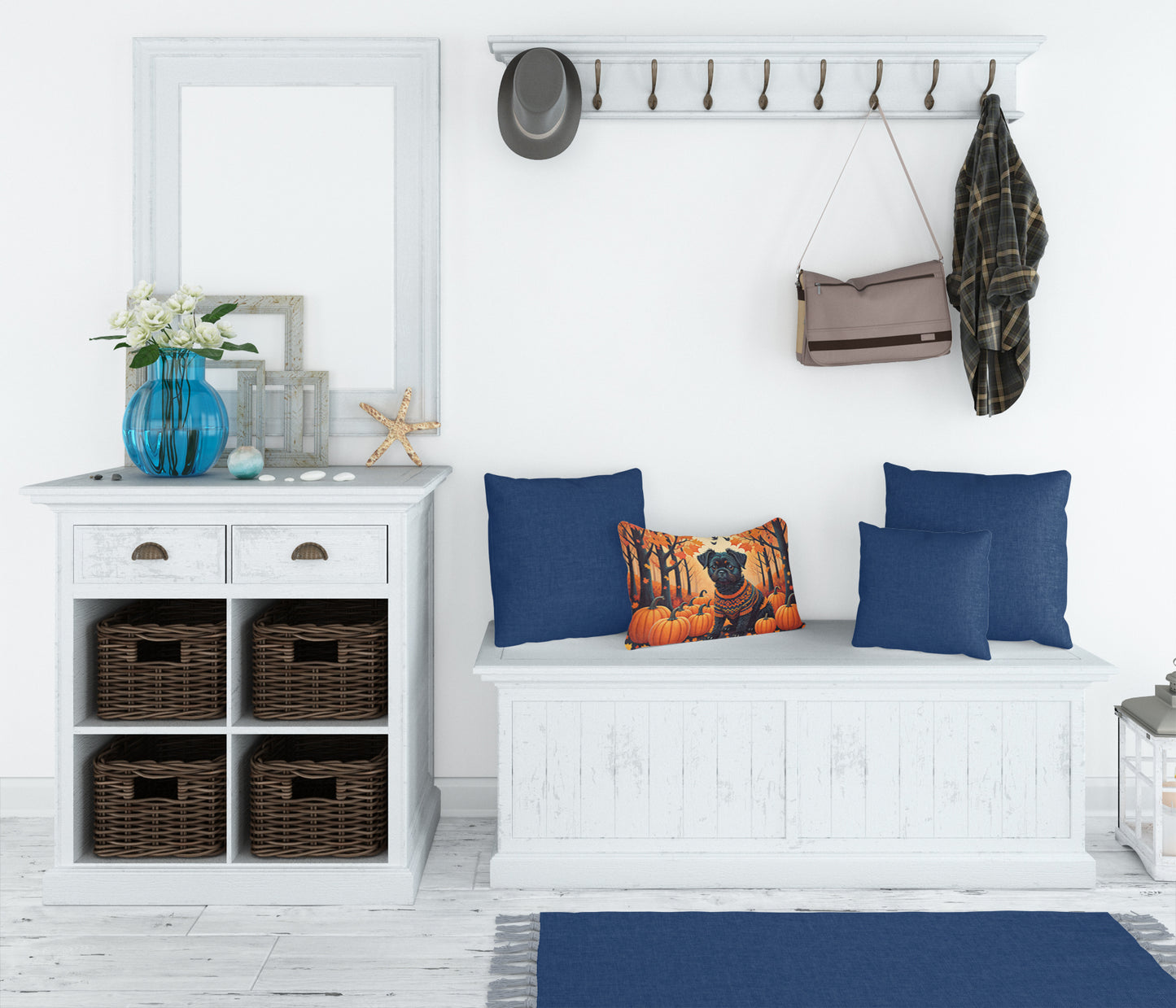 Affenpinscher Fall Throw Pillow