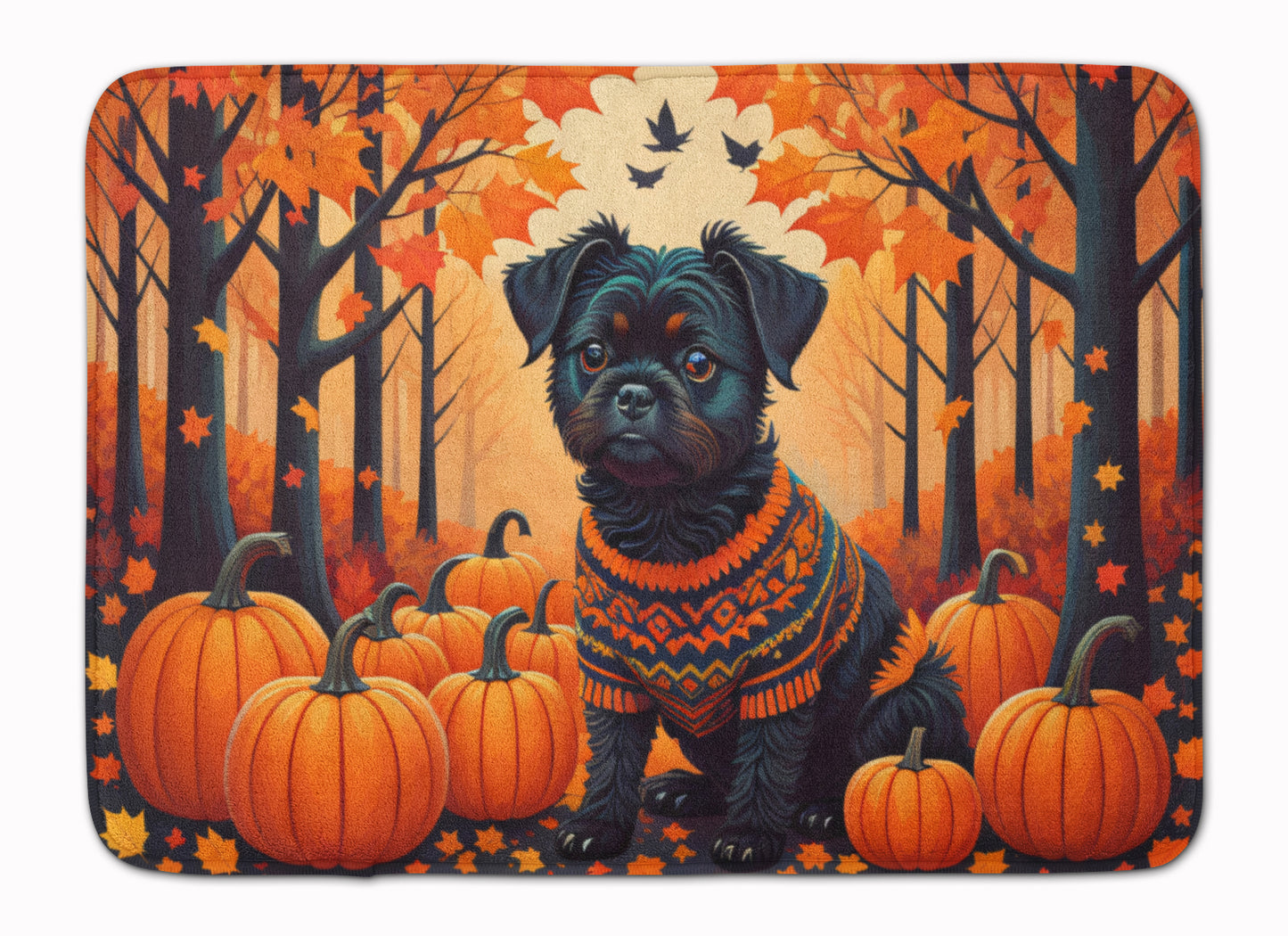 Buy this Affenpinscher Fall Memory Foam Kitchen Mat