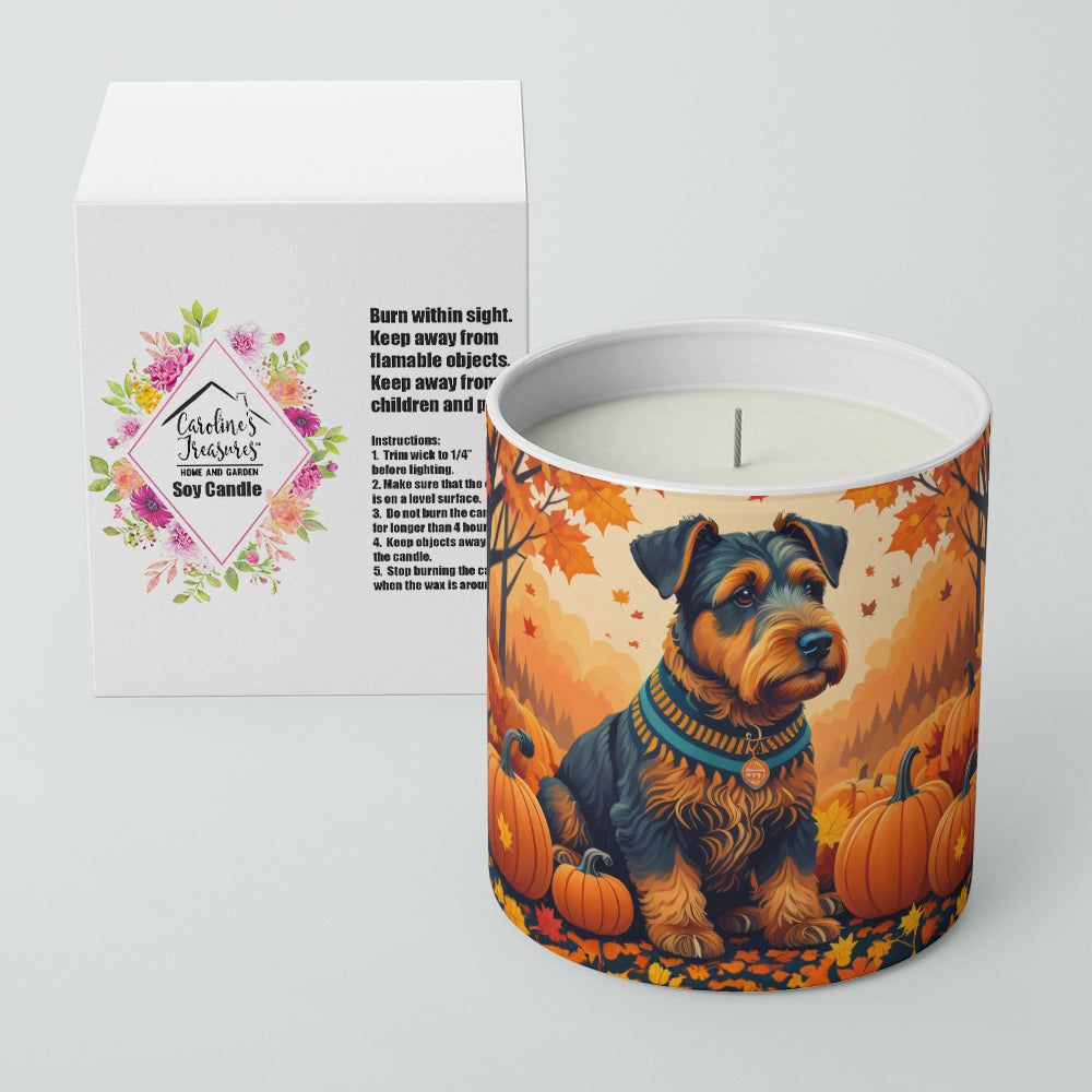 Airedale Terrier Fall Decorative Soy Candle