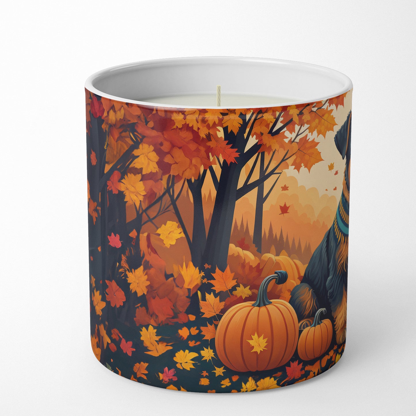Buy this Airedale Terrier Fall Decorative Soy Candle