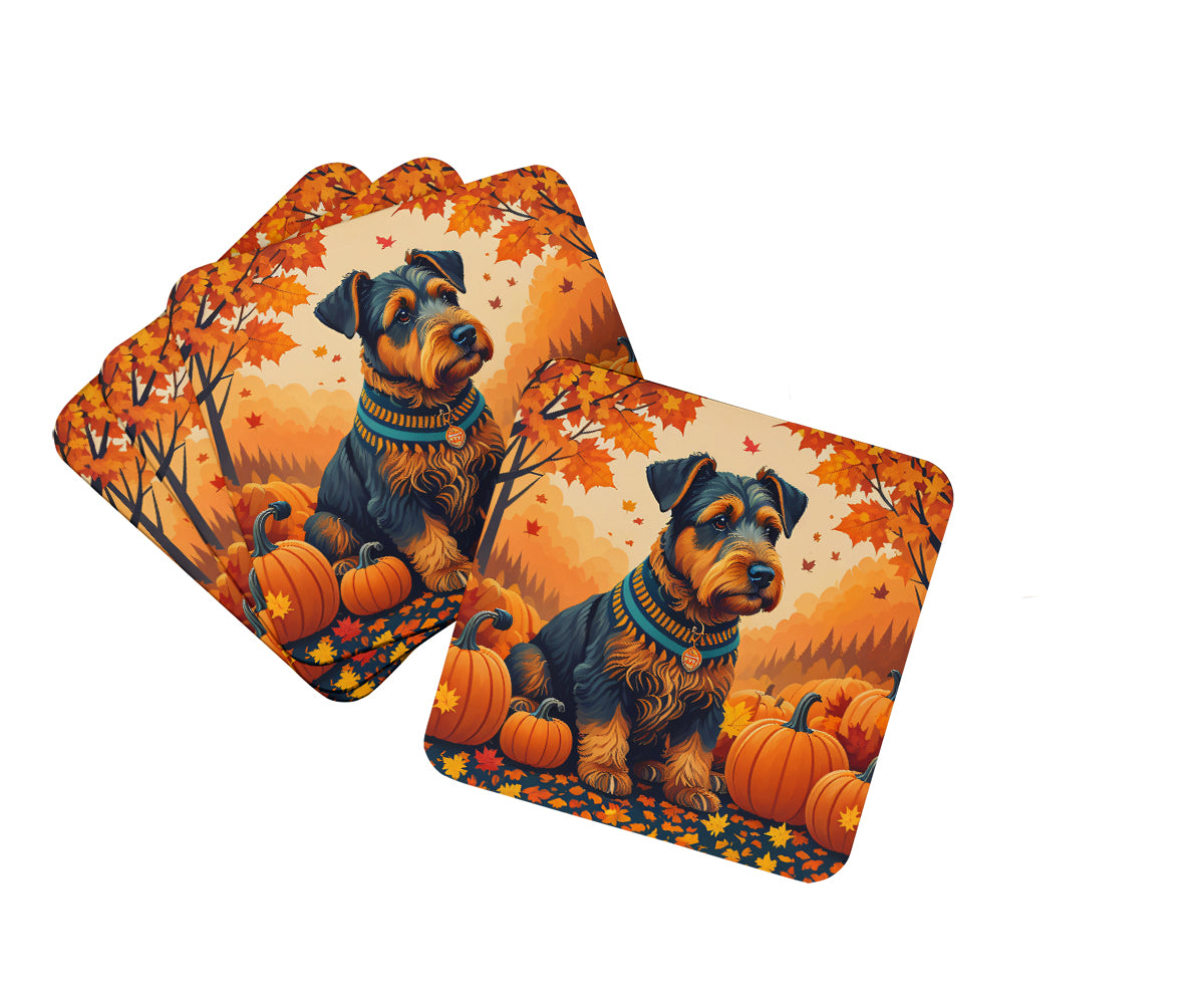 Buy this Airedale Terrier Fall Foam Coasters