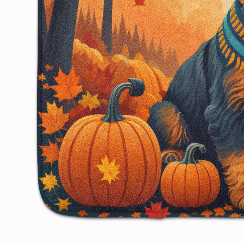 Airedale Terrier Fall Memory Foam Kitchen Mat