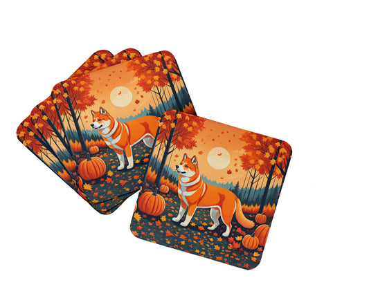 Buy this Akita Fall Foam Coasters