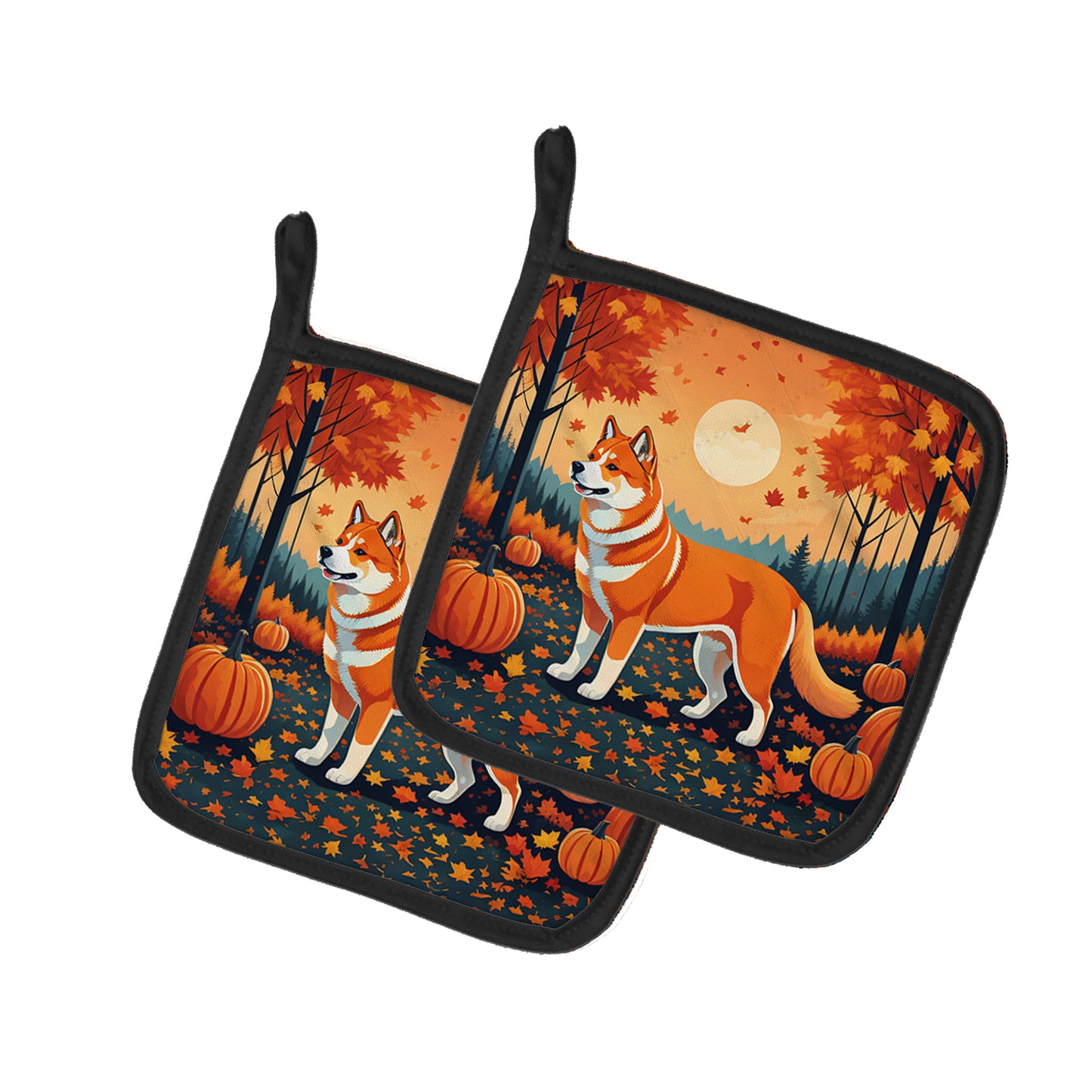 Buy this Akita Fall Pair of Pot Holders