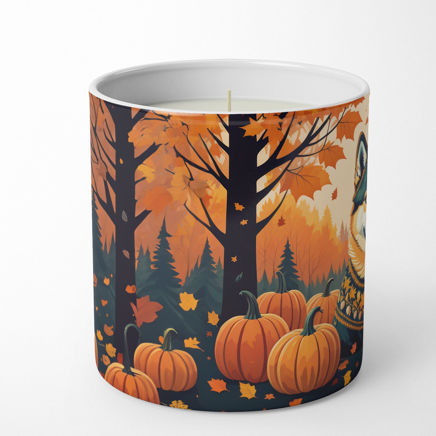Buy this Akita Fall Decorative Soy Candle