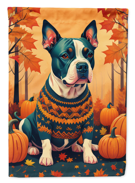 Buy this Pit Bull Terrier Fall Garden Flag