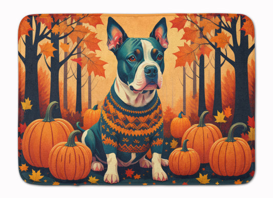 Buy this Pit Bull Terrier Fall Memory Foam Kitchen Mat