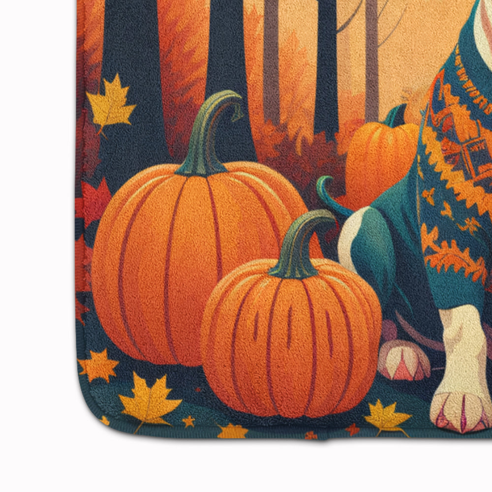 Pit Bull Terrier Fall Memory Foam Kitchen Mat