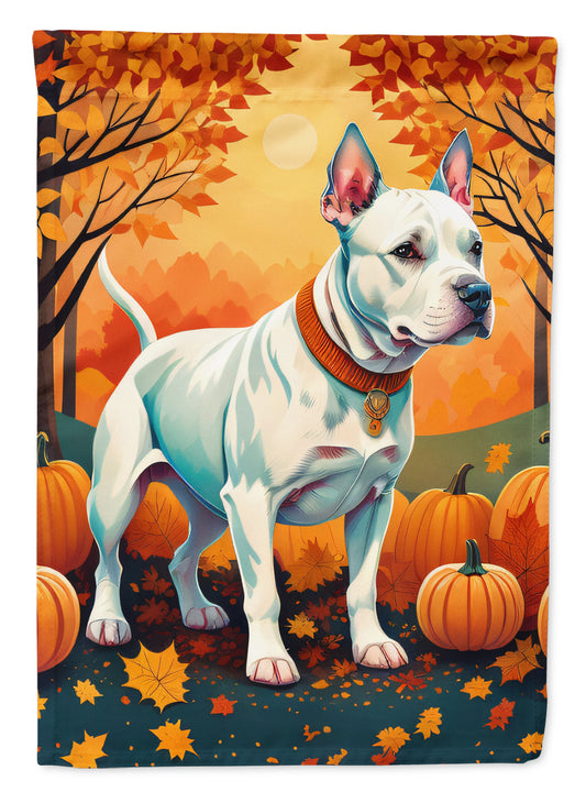 Buy this White Pit Bull Terrier Fall Garden Flag