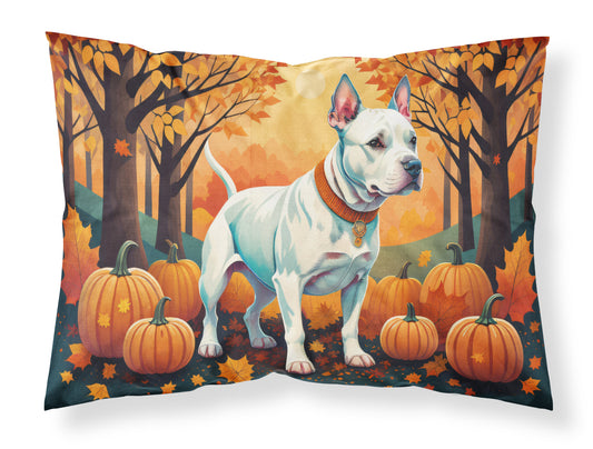 Buy this White Pit Bull Terrier Fall Standard Pillowcase