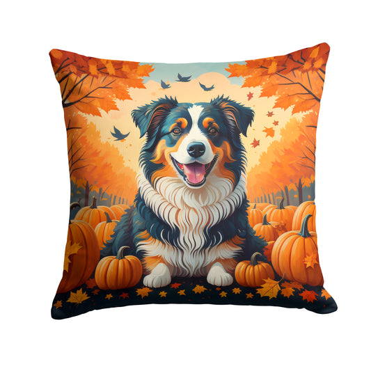 Buy this Australian Shepherd Terrier Fall Throw Pillow