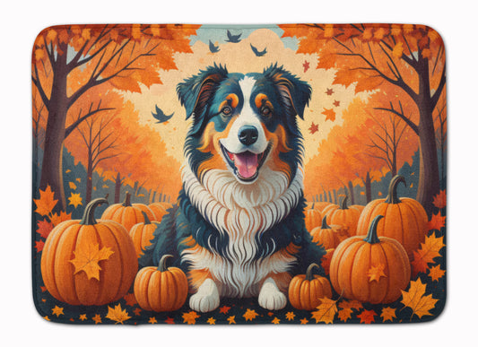 Buy this Australian Shepherd Terrier Fall Memory Foam Kitchen Mat