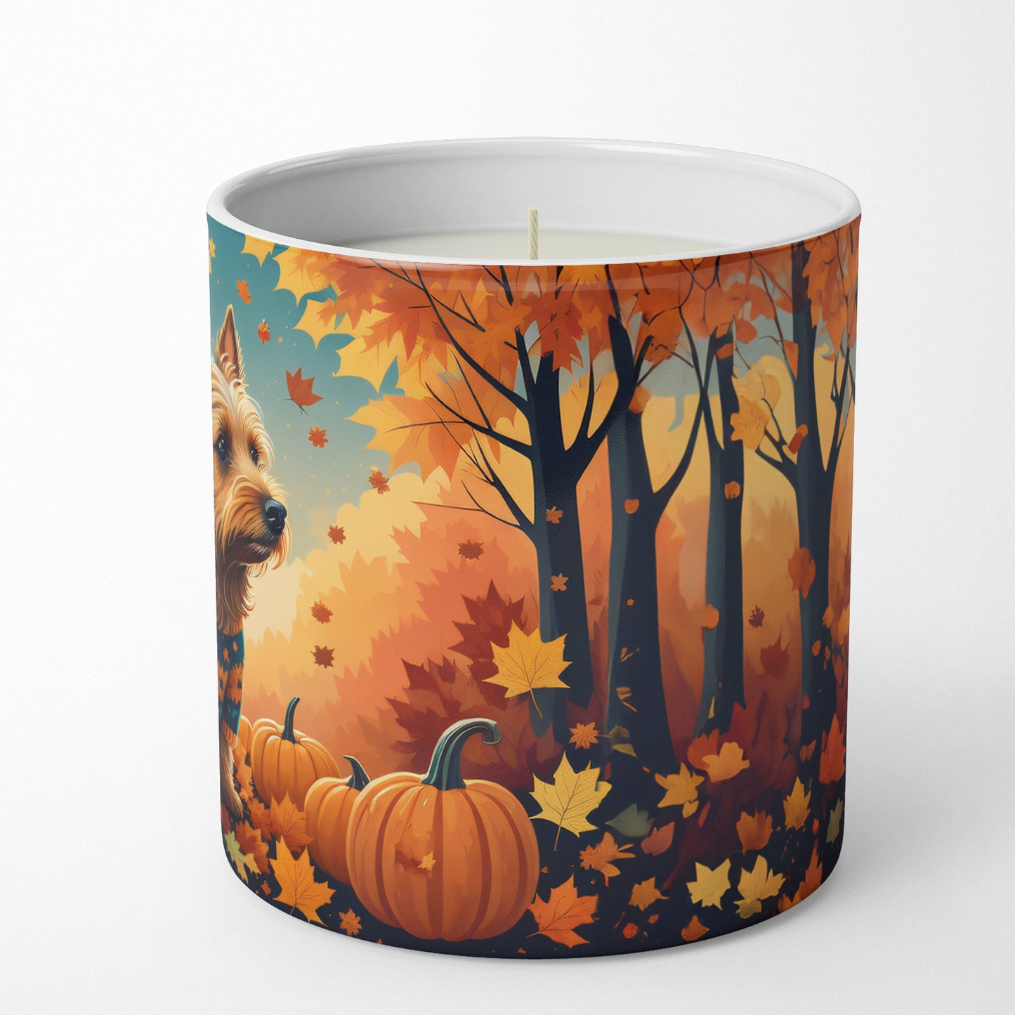 Australian Terrier Terrier Fall Decorative Soy Candle