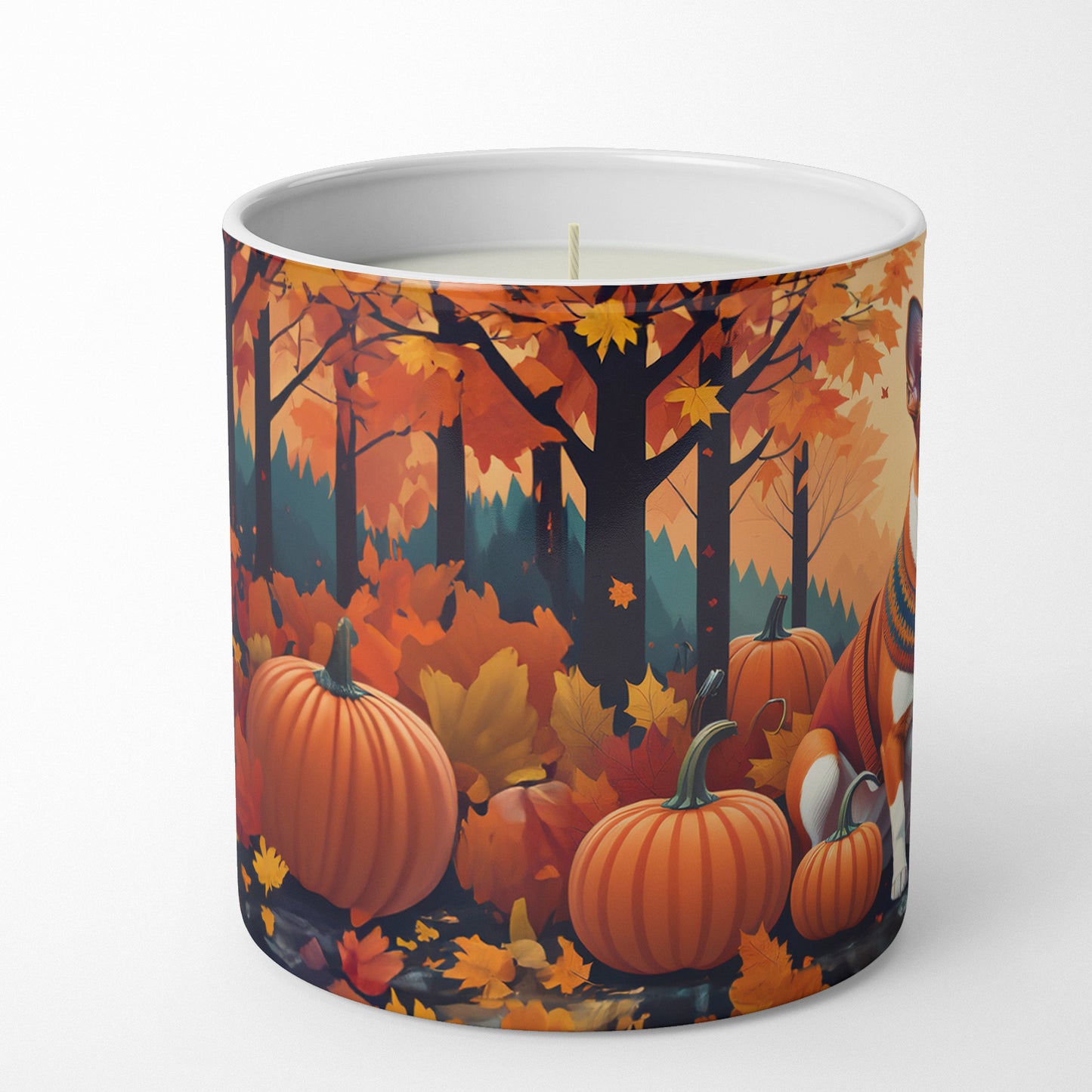 Buy this Red Basenji Fall Decorative Soy Candle