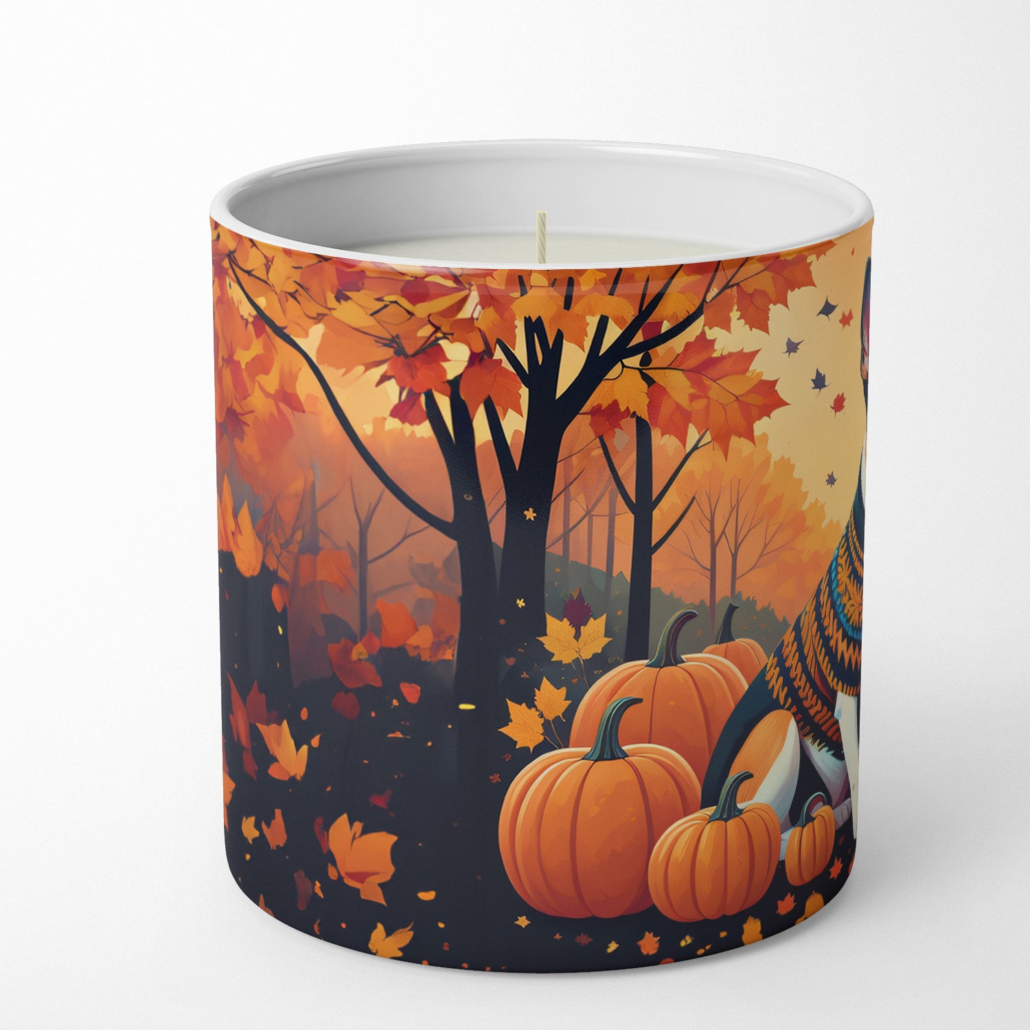 Buy this Basenji Fall Decorative Soy Candle