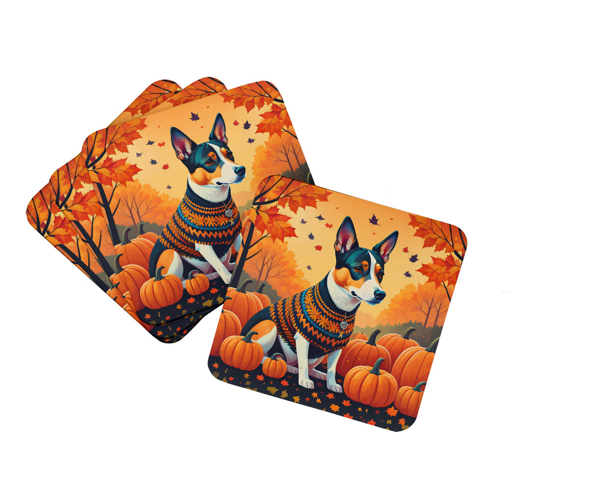 Buy this Basenji Fall Foam Coasters