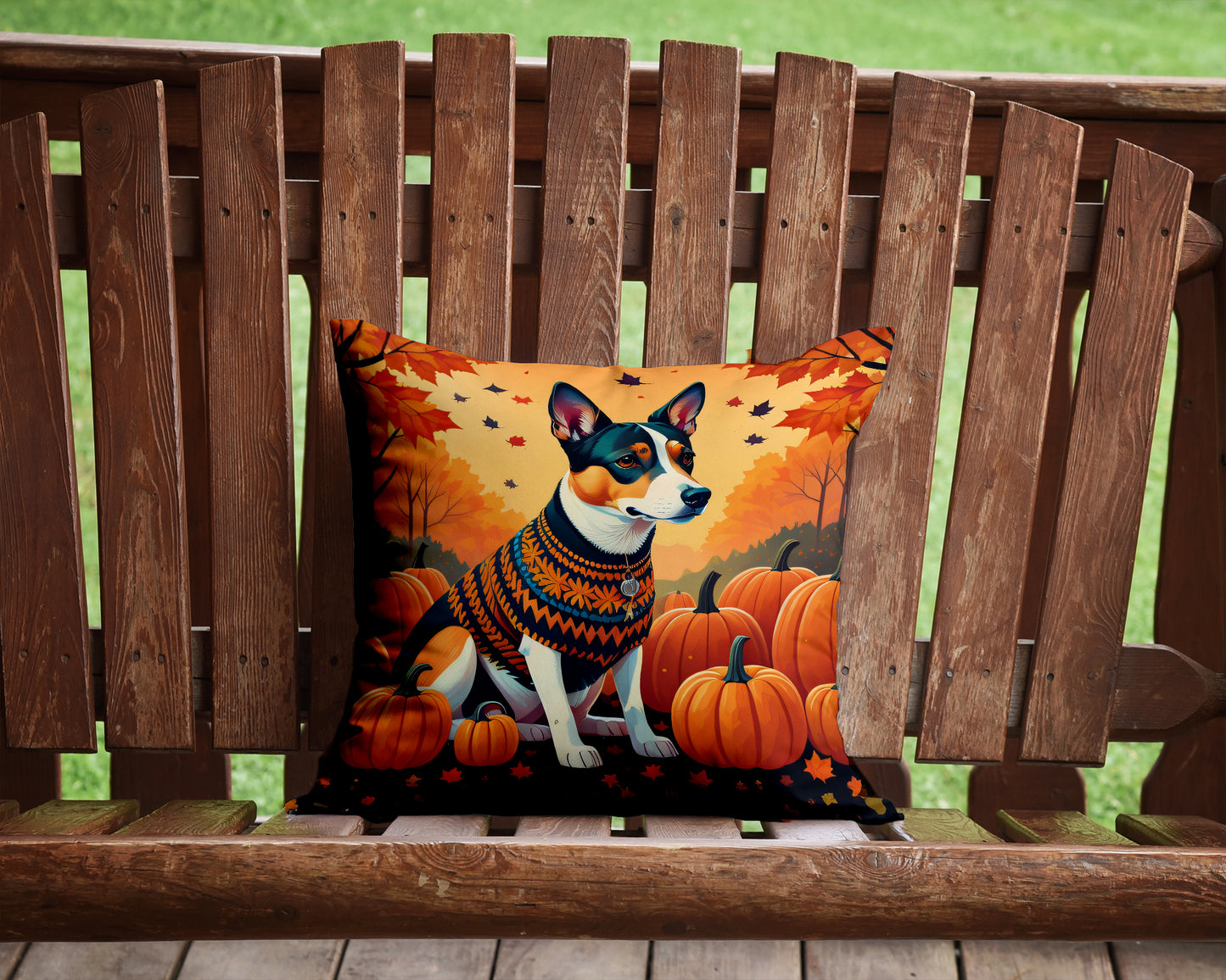 Basenji Fall Throw Pillow