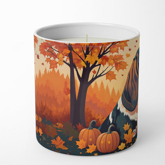 Buy this Basset Hound Fall Decorative Soy Candle