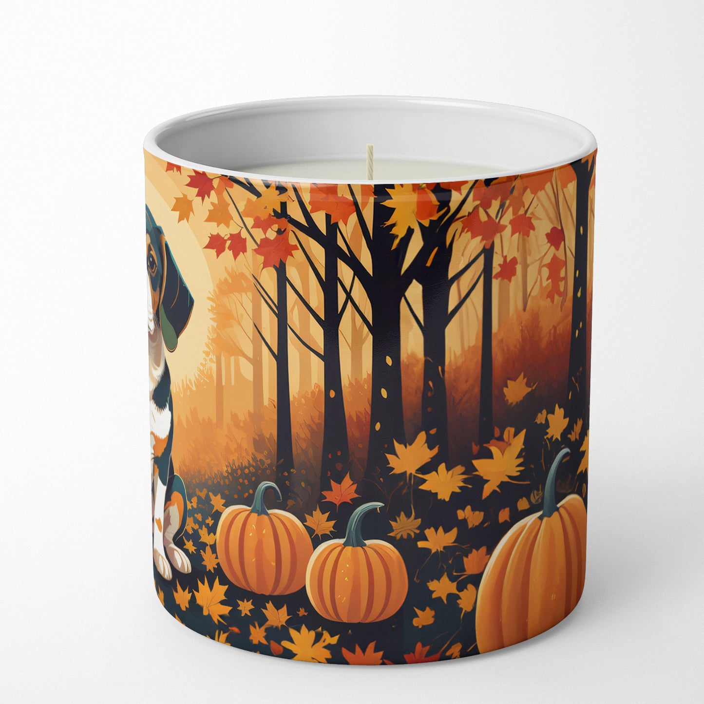 Beagle Fall Decorative Soy Candle
