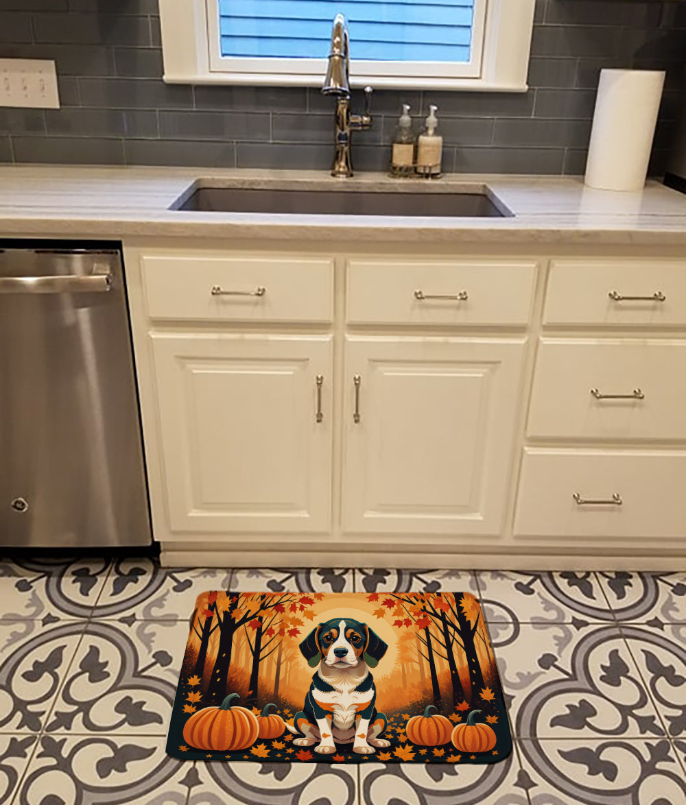 Beagle Fall Memory Foam Kitchen Mat