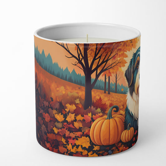 Buy this Bearded Collie Fall Decorative Soy Candle