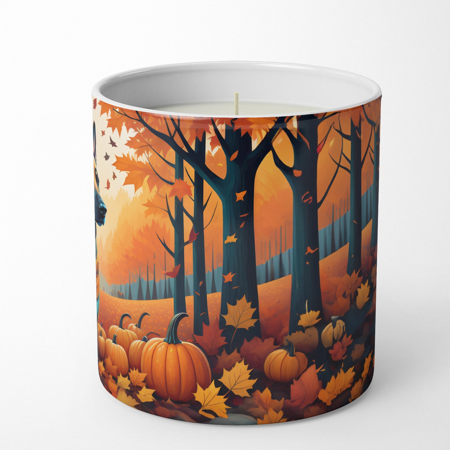 Belgian Malinois Fall Decorative Soy Candle