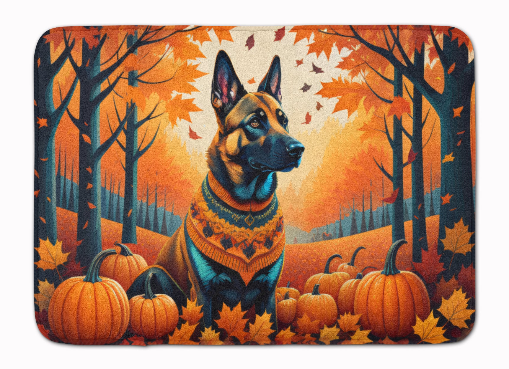 Buy this Belgian Malinois Fall Memory Foam Kitchen Mat