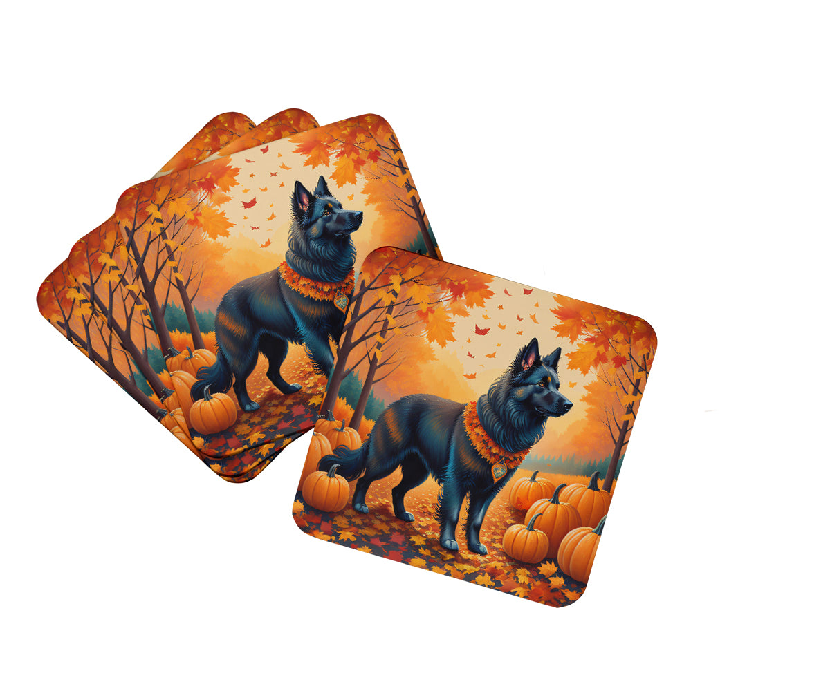 Buy this Belgian Sheepdog Fall Foam Coasters