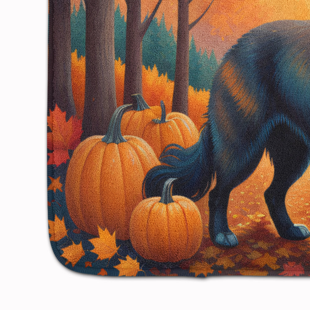 Belgian Sheepdog Fall Memory Foam Kitchen Mat