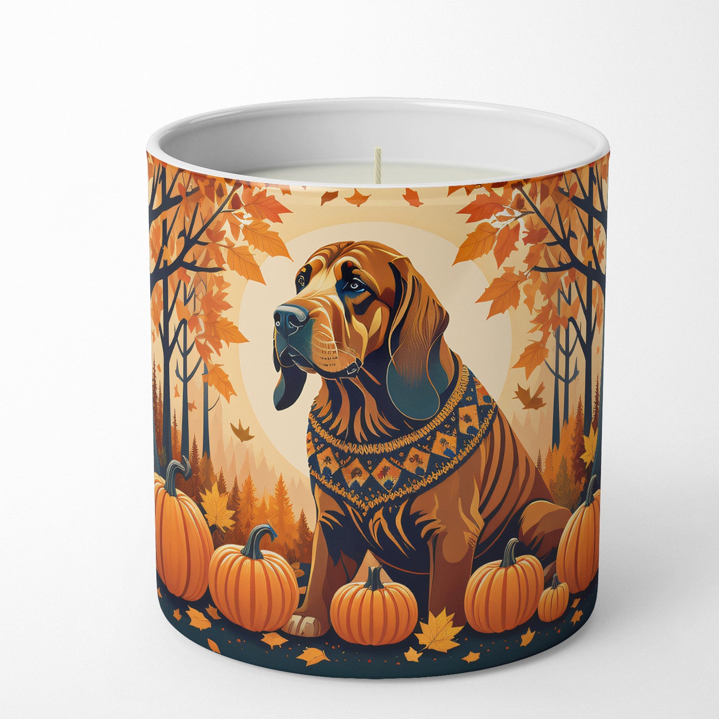 Bloodhound Fall Decorative Soy Candle