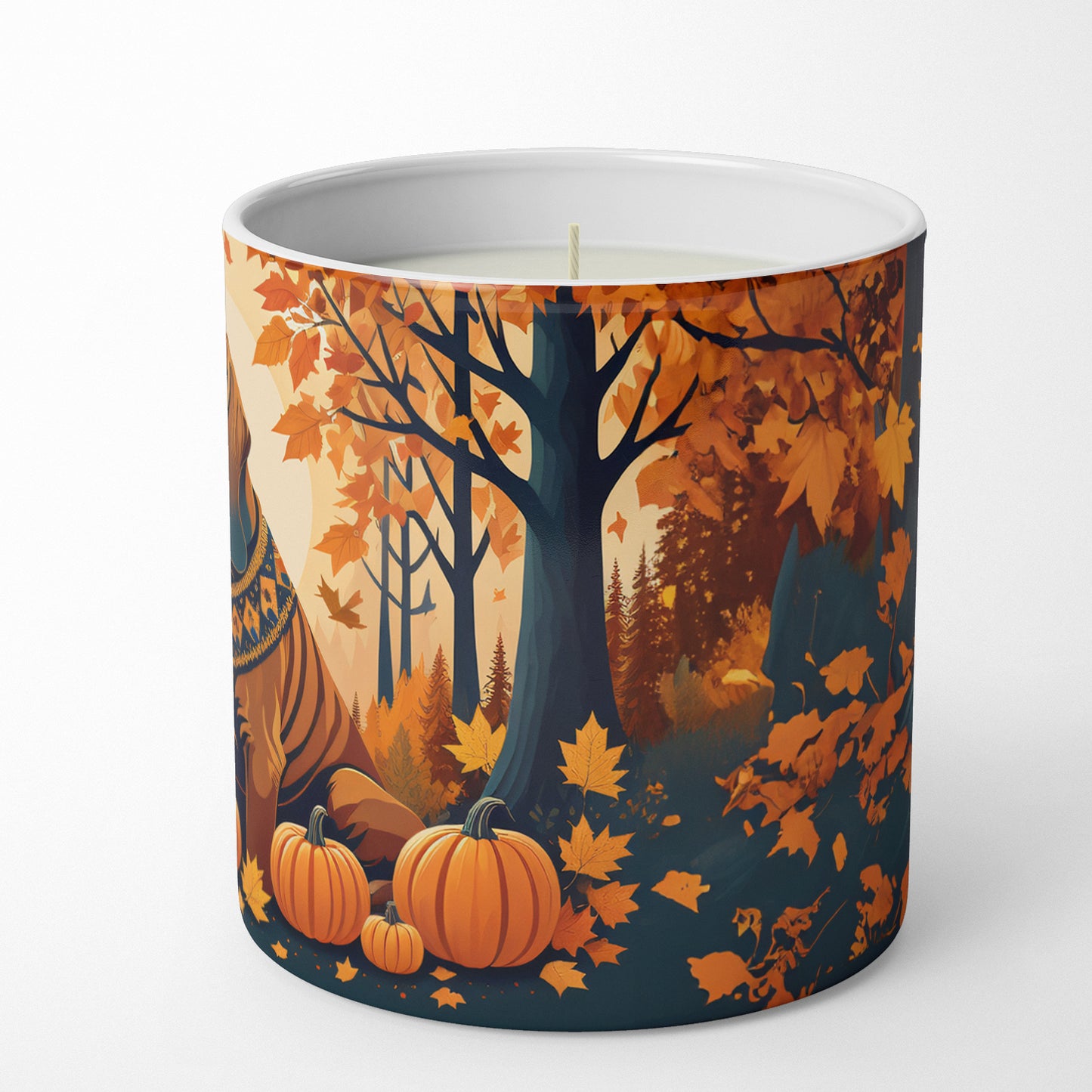 Bloodhound Fall Decorative Soy Candle