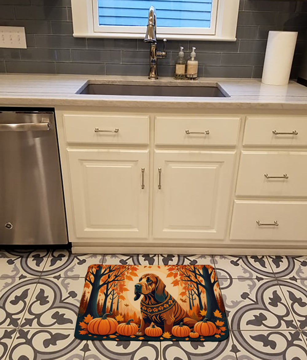 Bloodhound Fall Memory Foam Kitchen Mat