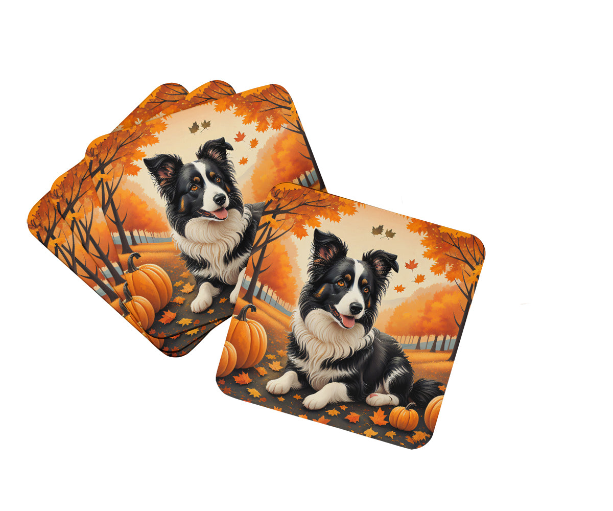 Buy this Border Collie Fall Foam Coasters