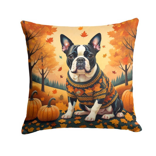 Buy this Boston Terrier Fall Throw Pillow