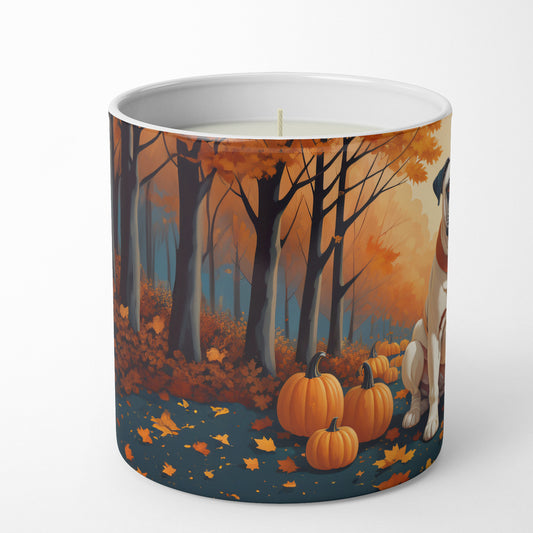 Buy this White Boxer Fall Decorative Soy Candle