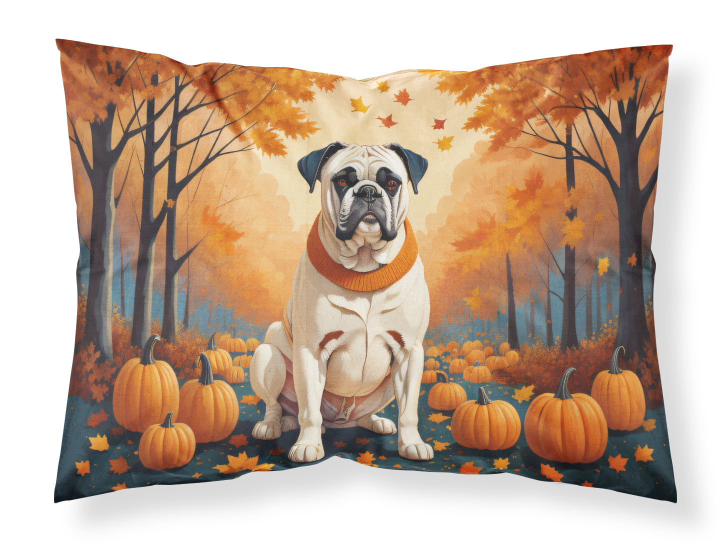 Buy this White Boxer Fall Standard Pillowcase