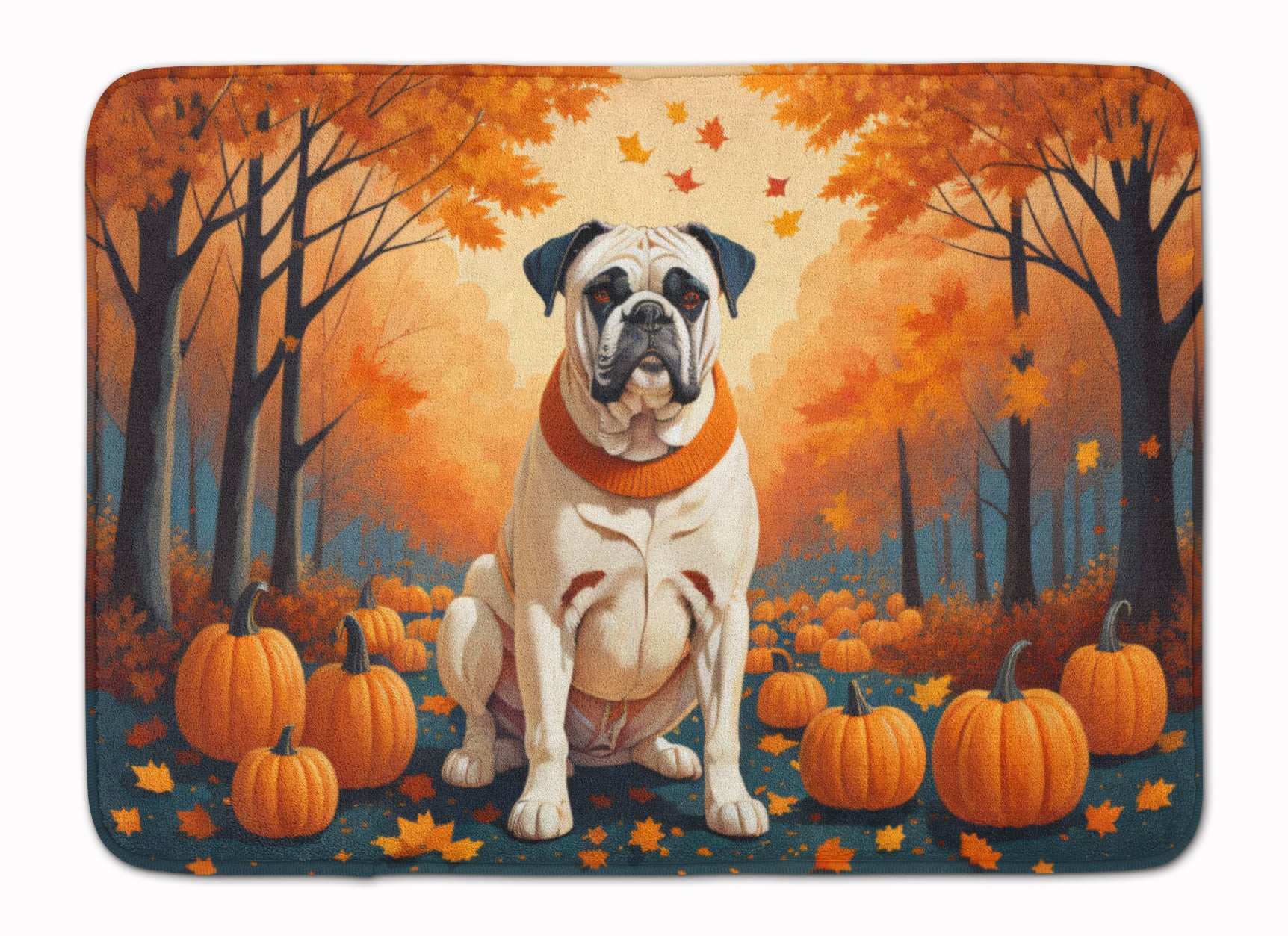 Buy this White Boxer Fall Memory Foam Kitchen Mat