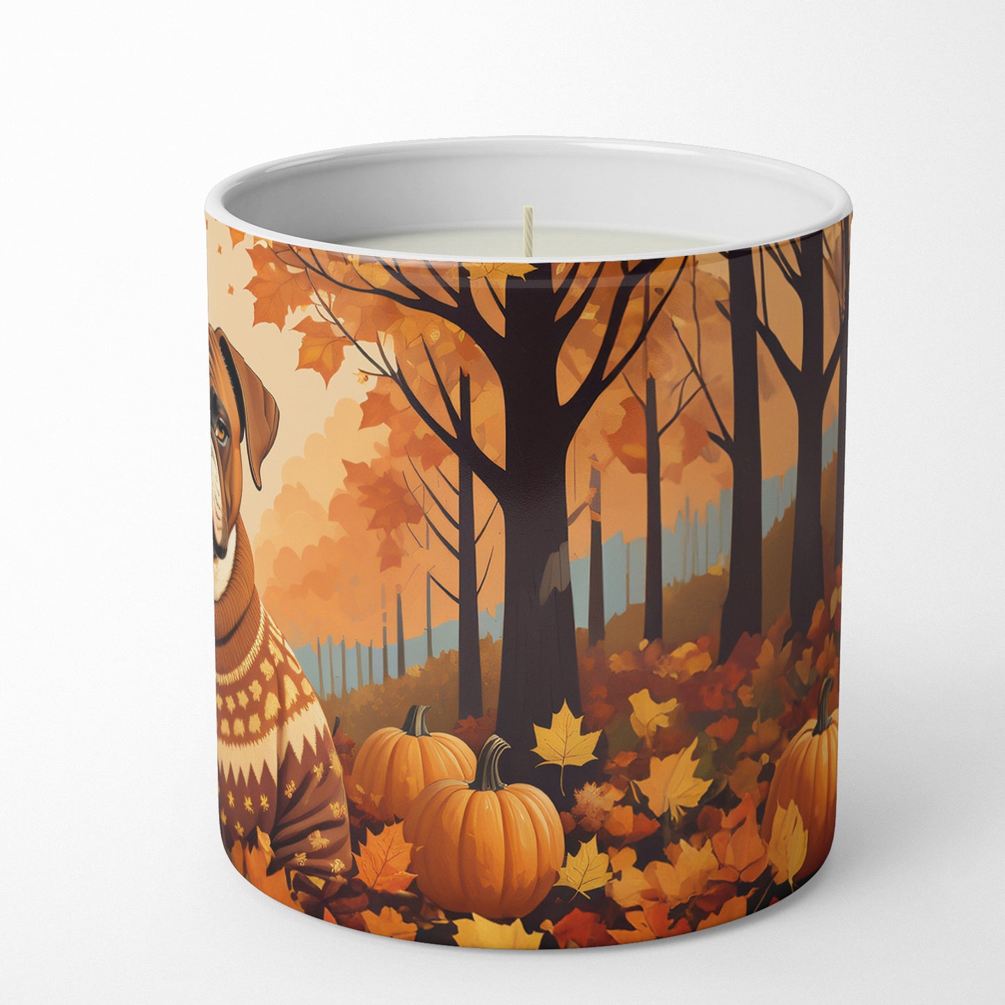 Boxer Fall Decorative Soy Candle