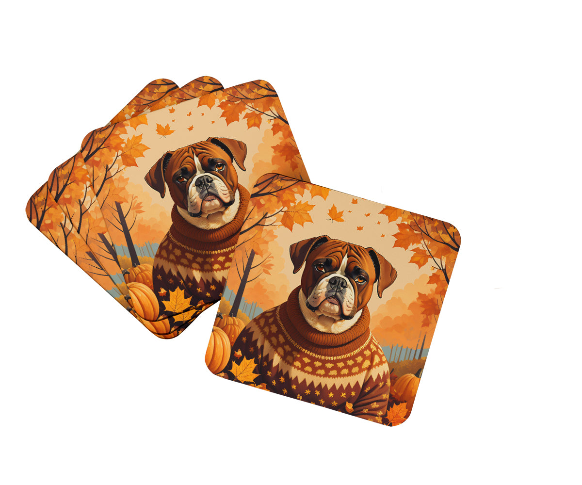 Buy this Boxer Fall Foam Coasters