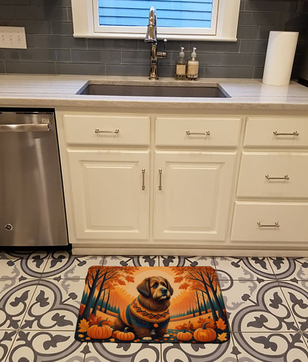 Briard Fall Memory Foam Kitchen Mat
