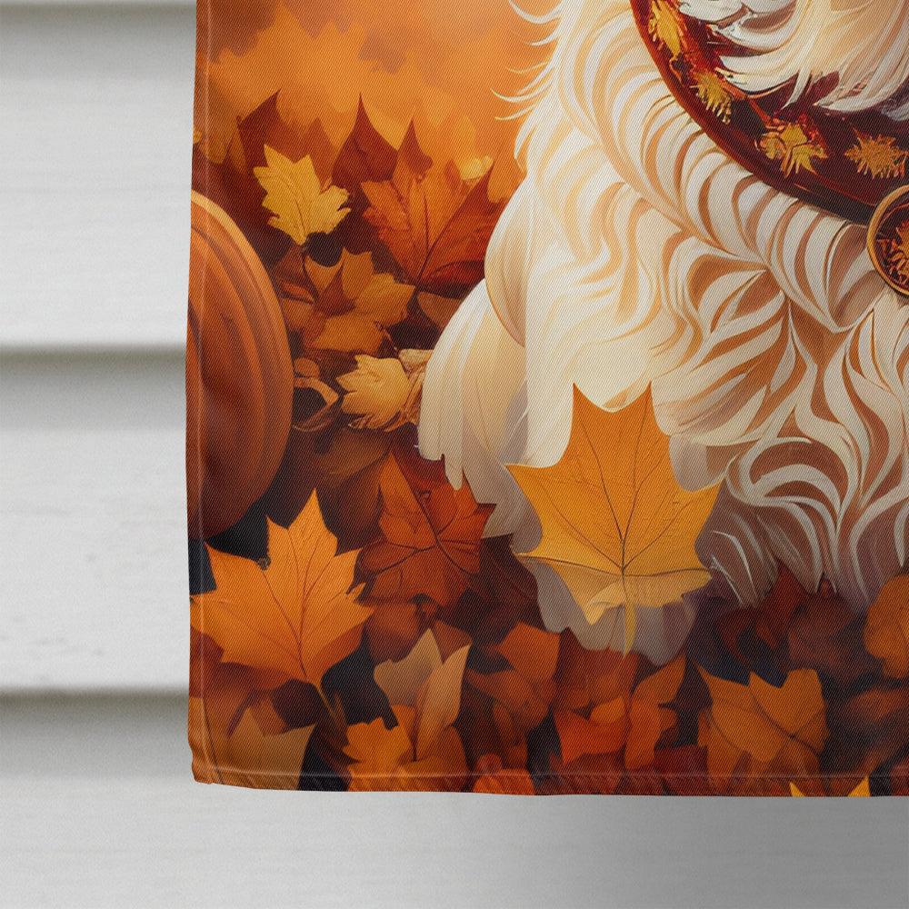 Brittany Spaniel Fall House Flag